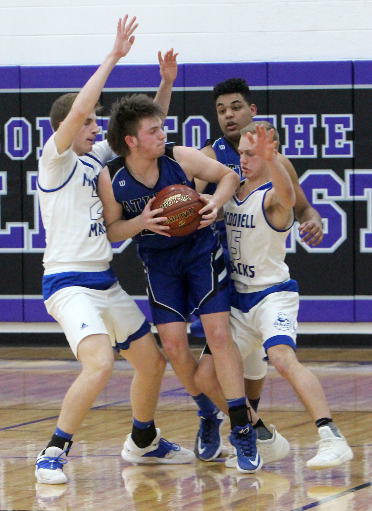 Athens vs McDonell boys basketball at Eau Claire Memorial 3-7-19